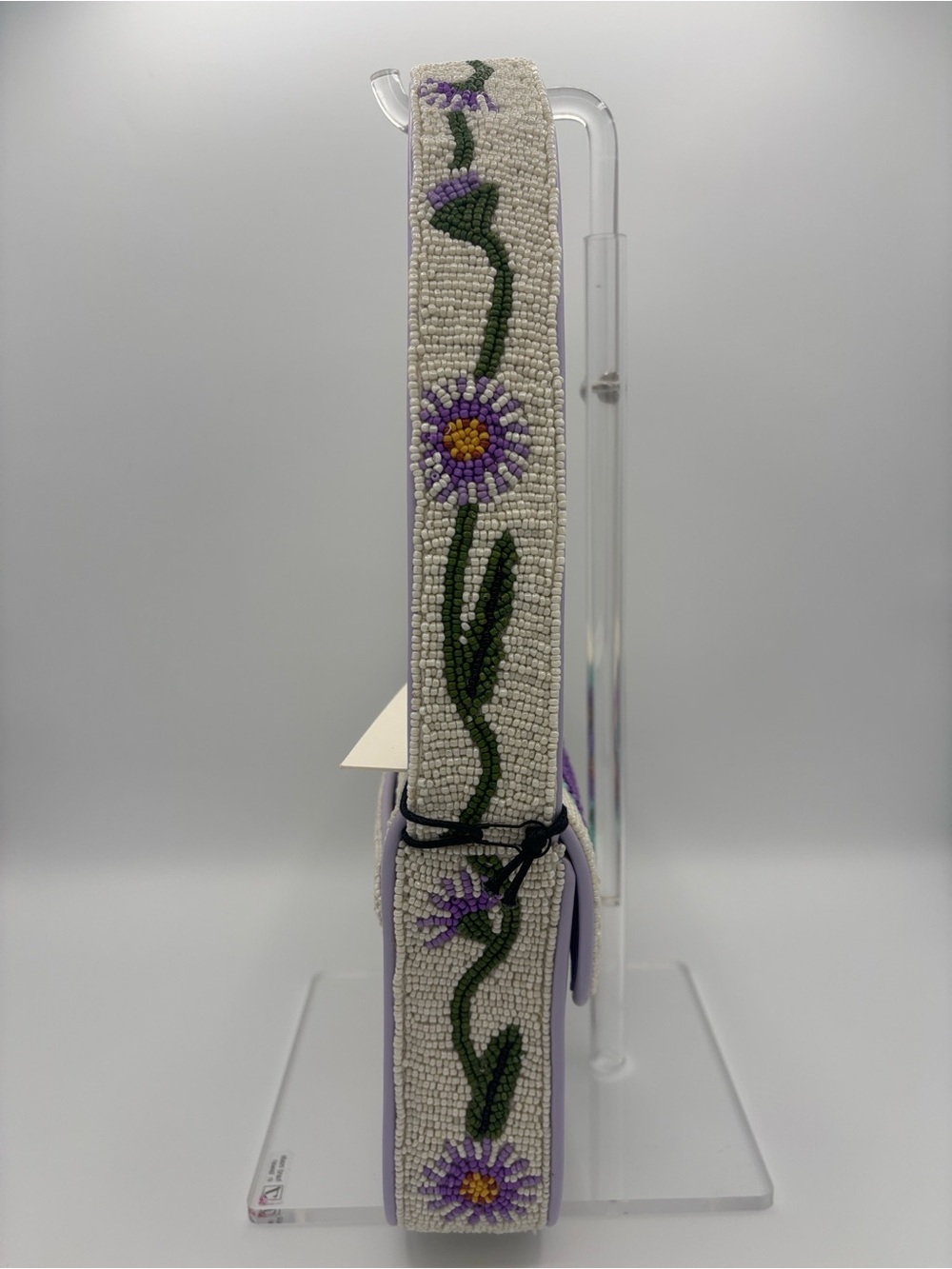 STAUD Tommy Beaded California Aster Shoulder Bag - Lavender, Blue, Pink & Green - Picture 5 of 14
